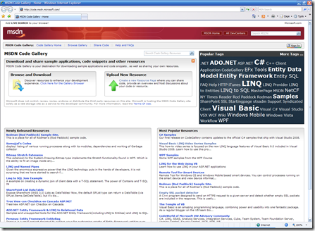 MSDN Code Gallery