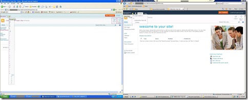 IE6 vs IE7 - Collaboration Team Site 3