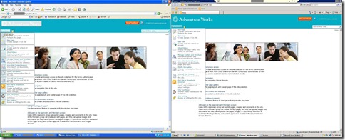 IE6 vs IE7 - Publishing Portal 2