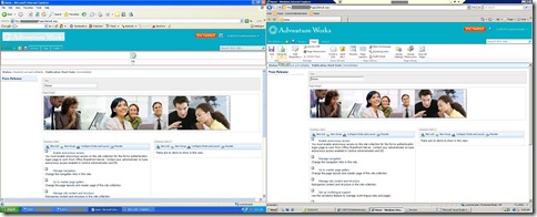 IE6 vs IE7 - Publishing Portal 3