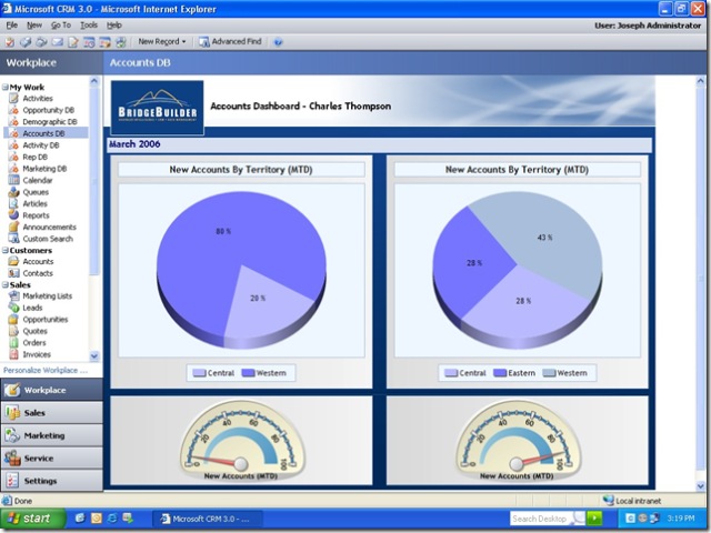 BridgeBuilder Account Dashboard