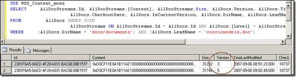 SQL Query Results