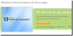 Download IE8 Beta