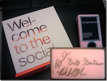 Signed pink Zune 30