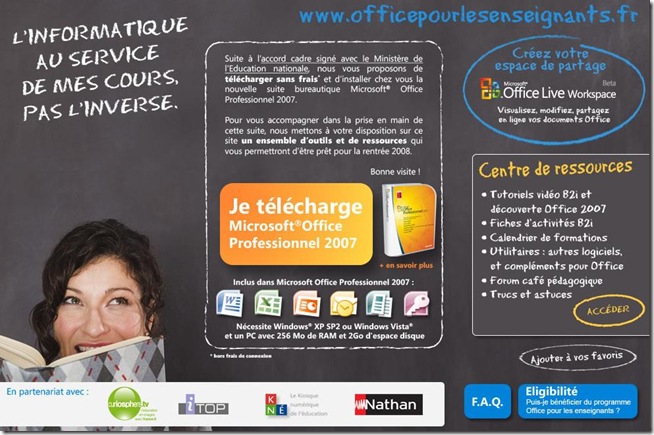 Office pour les enseignants