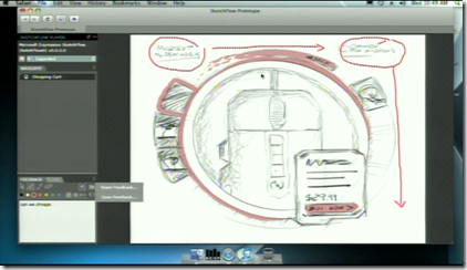 SketchFlow demo during MIX09 Keynote