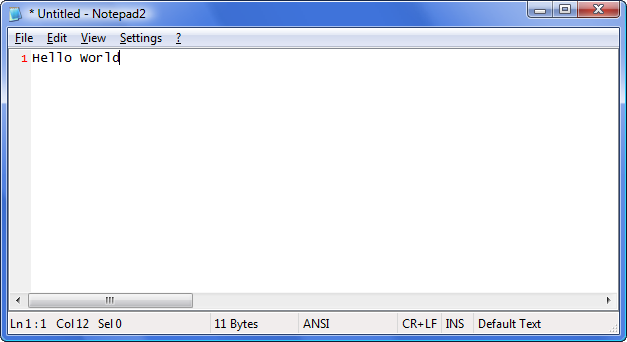 Text Editor - Notepad2