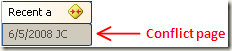 Conflict page revealed
