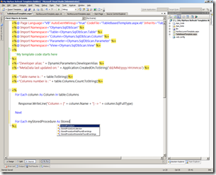 TemplateInsideVisualStudio2008