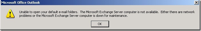 Outlook error