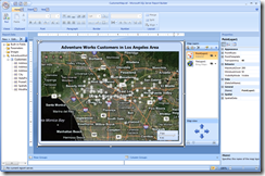 Report Builder Map Design Surface