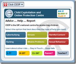 CEOP Web slice for IE8