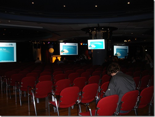 the DevDays room i spoke in was quite large