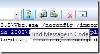 Output Window Find Message In Code Button