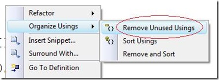 RemoveUnusedUsings