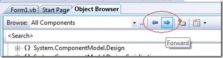ObjectBrowserForwardAndBackNavigation