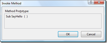 Invoke Method message box