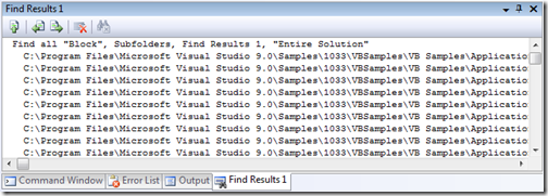 Find Results 1 before registry change