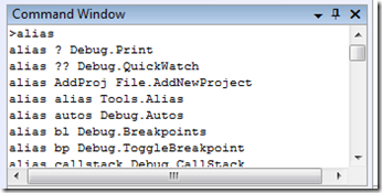 Use "alias" command to view your command window aliases