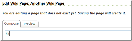 Creating a Wiki Page