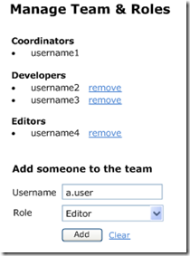 Manage Team and Roles