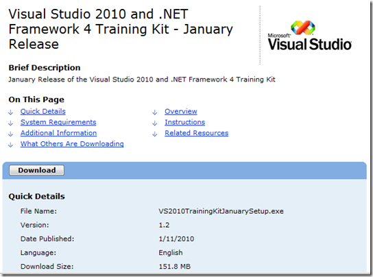 VS2010TrainingKit