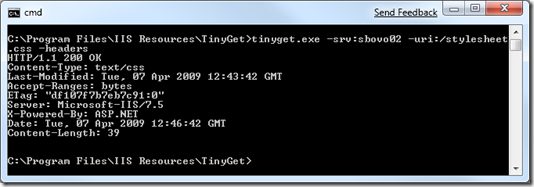 TinyGetHeaders