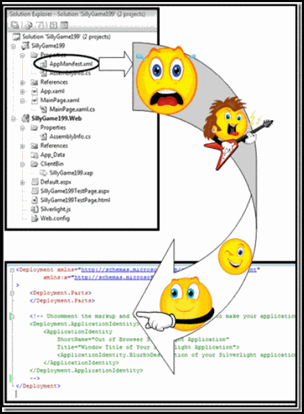 AppManifest.xml to see the XAML code I am talking about