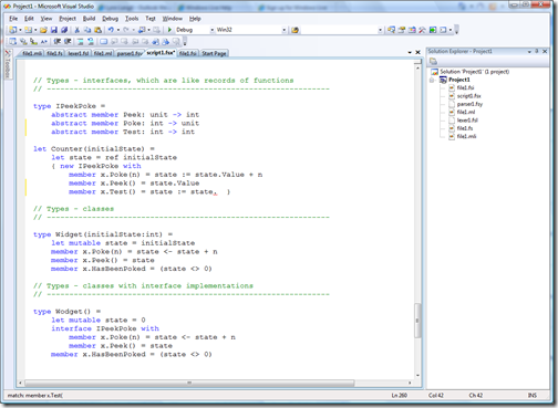 F# in VS 2008