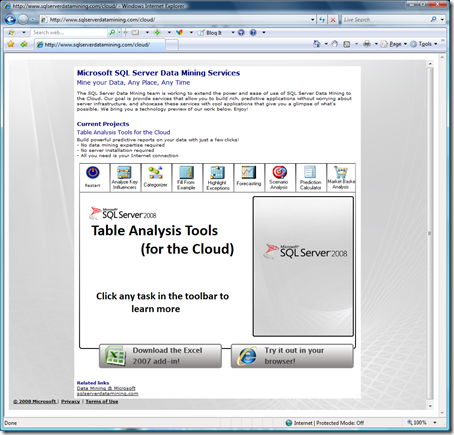 SQL Server Data Mining in the Cloud