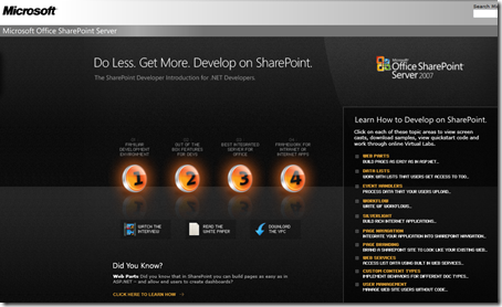 SharePoint Developer web site