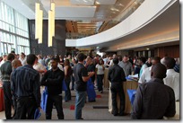 Attendees mingling at DevDays 2010, Johannesburg