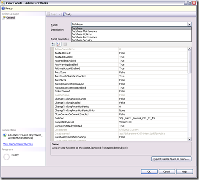 DatabaseViewFacets