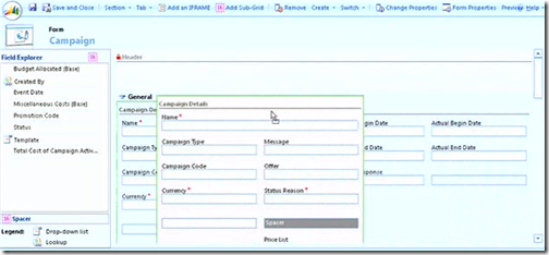 CRM5 Drag & Drop Form Editor