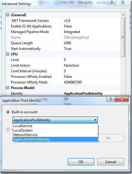 applicationpoolidentity
