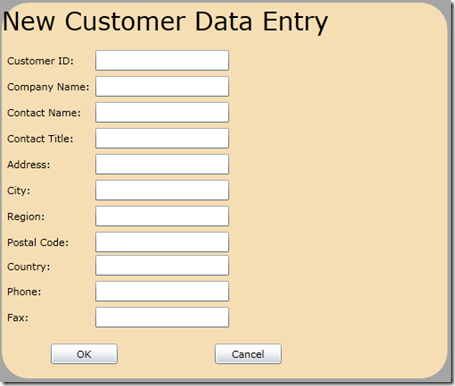 NewCustomerDataEntry