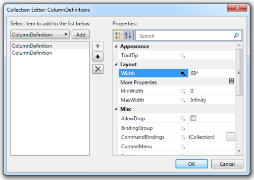 ColumnDefinitionsCollectionEditor