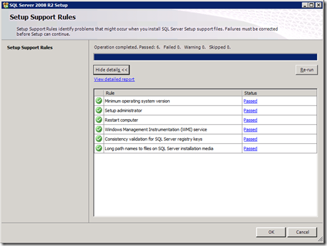 install c setup support rules