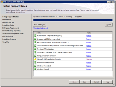 install f setup support rules2