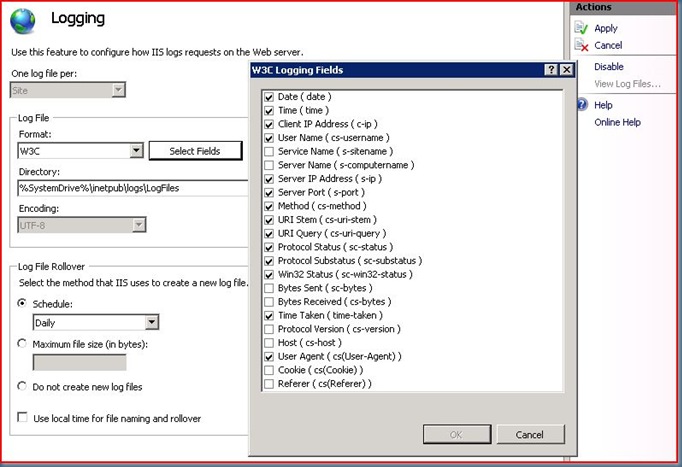 W3C Logging