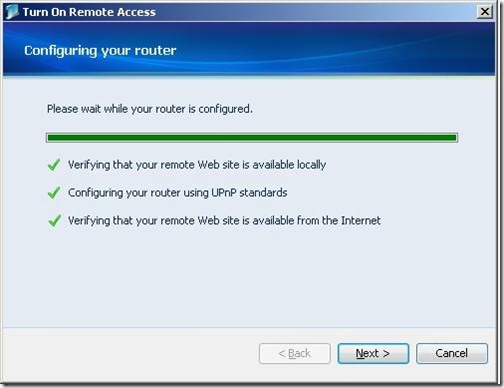 Remote Access Configrating Complete