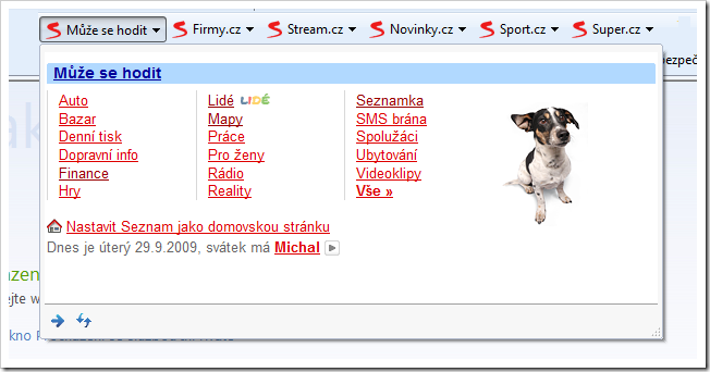 Oblast Web Slice “Může se hodit”