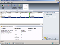 EBS 2008 - Licences Management
