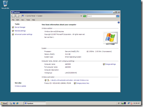 Windows Server 2008 SP1 su Dell Quad Core