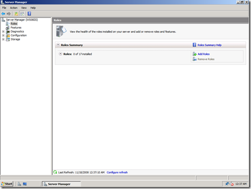 Server Manager Roles