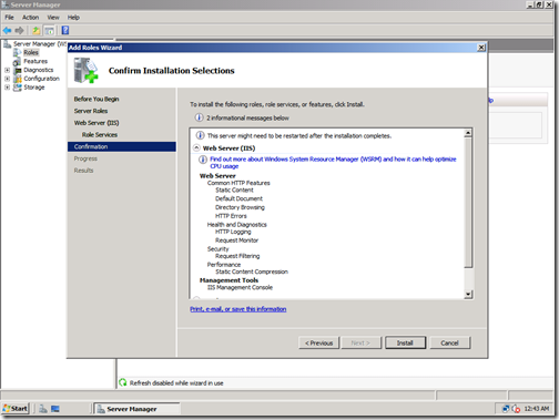 Confirm Instalation