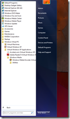 WinXPmode-startmenu
