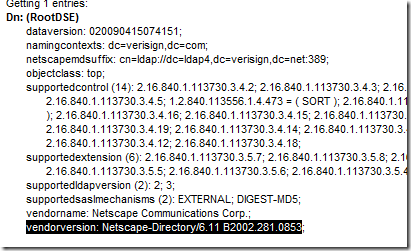 VendorVersion in LDP