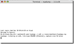 TCPDump tracing