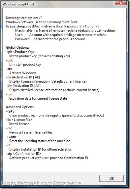 slmgr.vbs /?mgr
